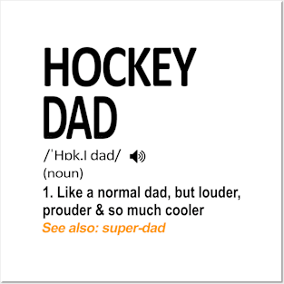 Hockey Dad Definition Posters and Art